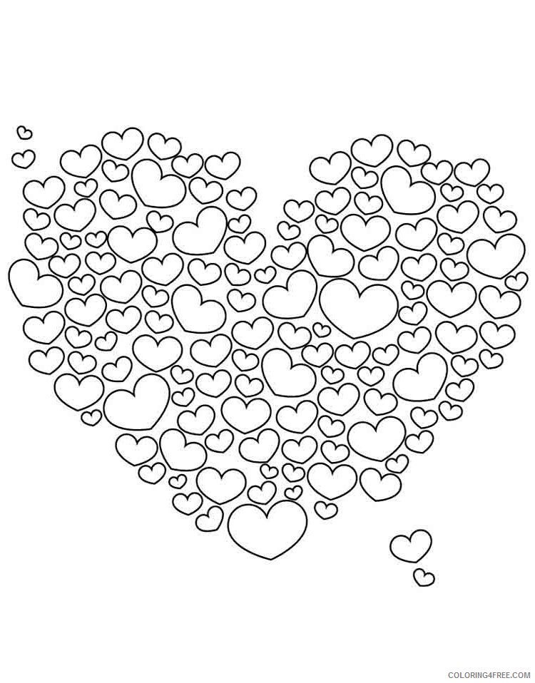 Hearts Coloring Pages heart 10 Printable 2021 3234 Coloring4free