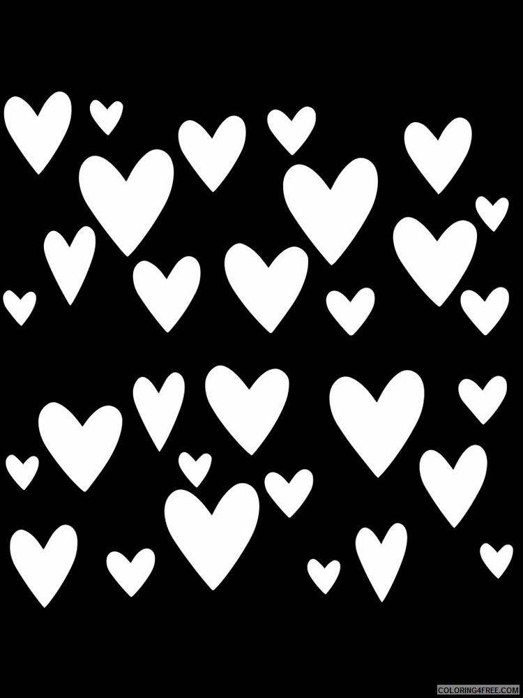Hearts Coloring Pages heart stencils 13 Printable 2021 3252 Coloring4free