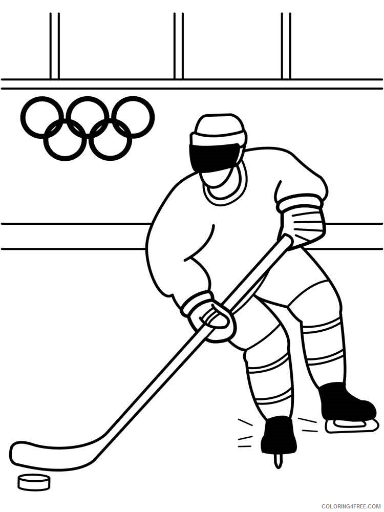 Hockey Coloring Pages Hockey 19 Printable 2021 3312 Coloring4free