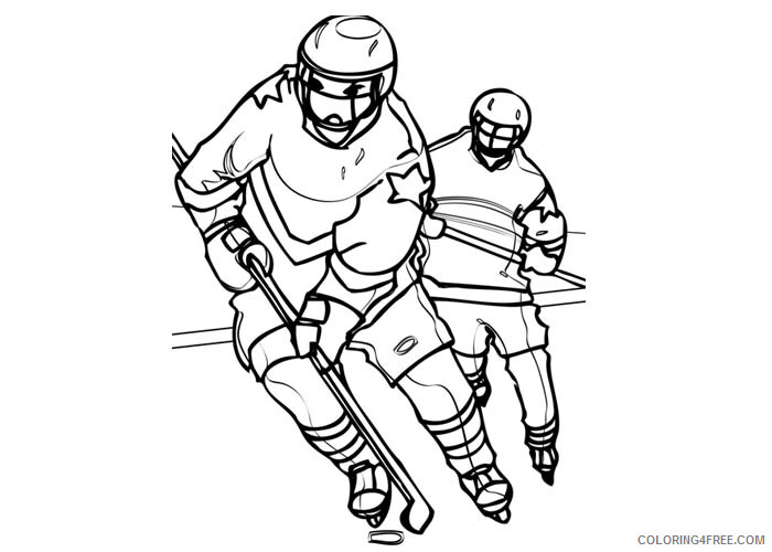 Hockey Coloring Pages Hockey 2 Printable 2021 3306 Coloring4free
