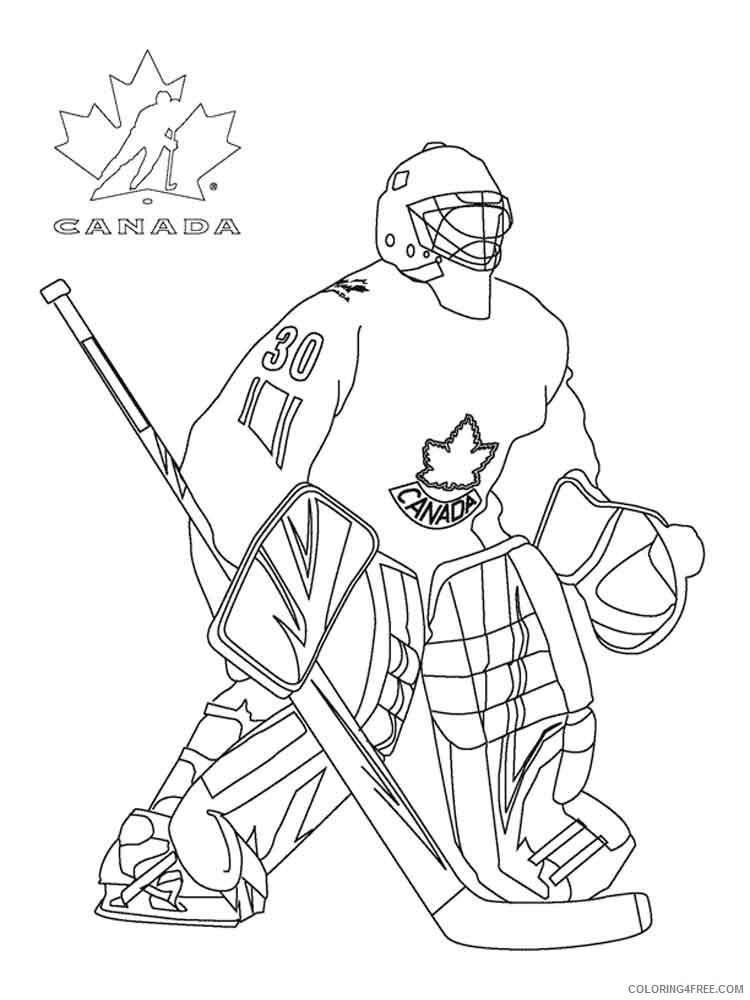 Hockey Coloring Pages Hockey 3 Printable 2021 3314 Coloring4free