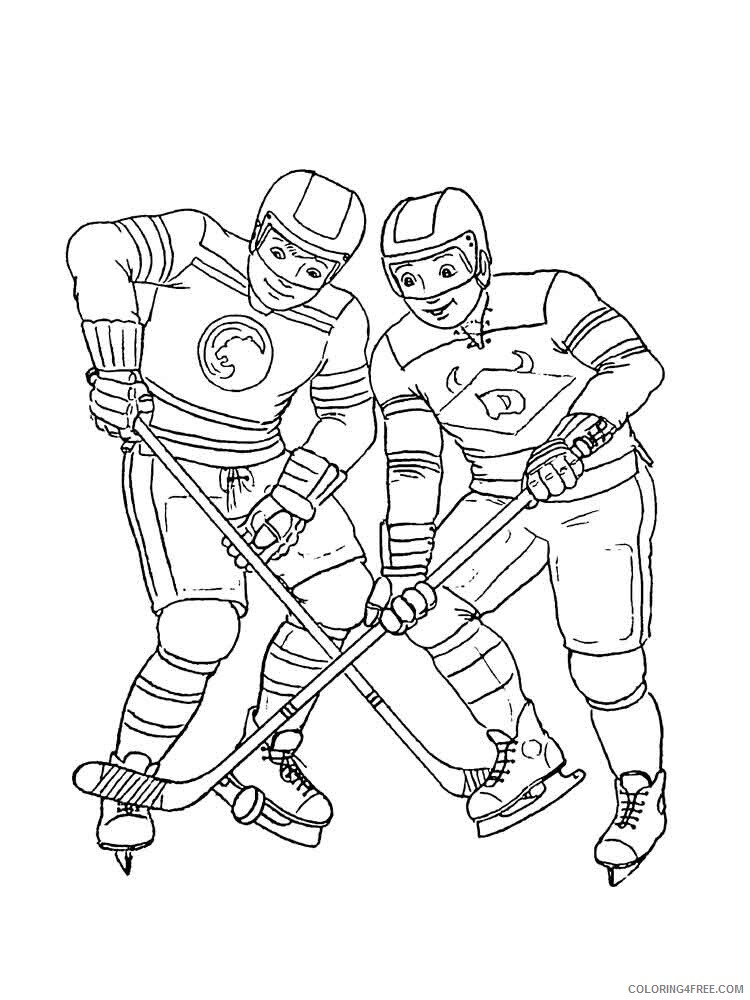 Hockey Coloring Pages Hockey 5 Printable 2021 3315 Coloring4free