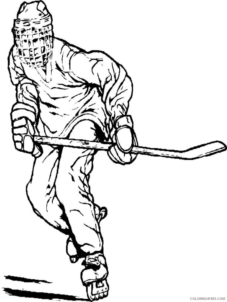 Hockey Coloring Pages Hockey 7 Printable 2021 3316 Coloring4free