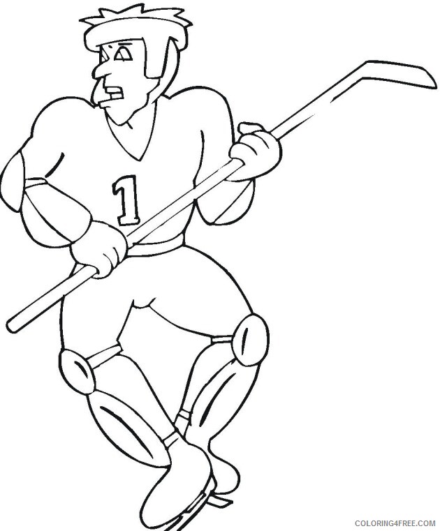 Hockey Coloring Pages hockey 5 Printable 2021 3302 Coloring4free
