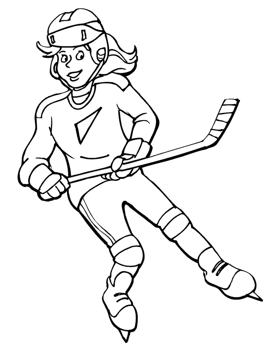 Hockey Coloring Pages hockey_coloring3 Printable 2021 3295 Coloring4free