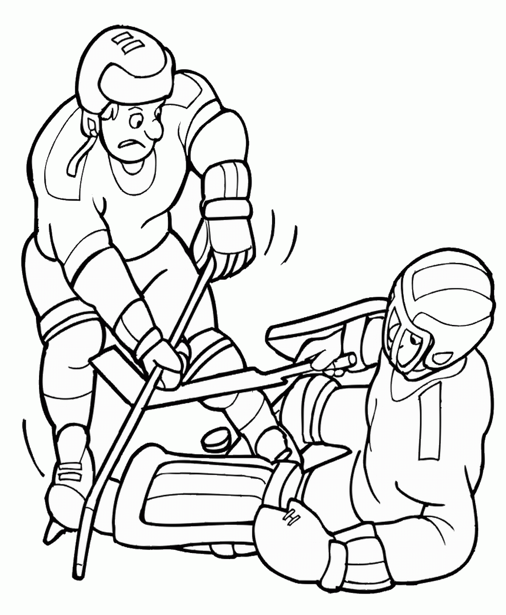 Hockey Coloring Pages hockey_coloring7 Printable 2021 3298 Coloring4free