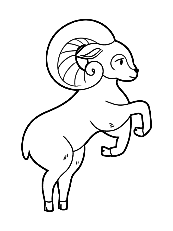 Horoscope Coloring Pages b aries Printable 2021 3327 Coloring4free