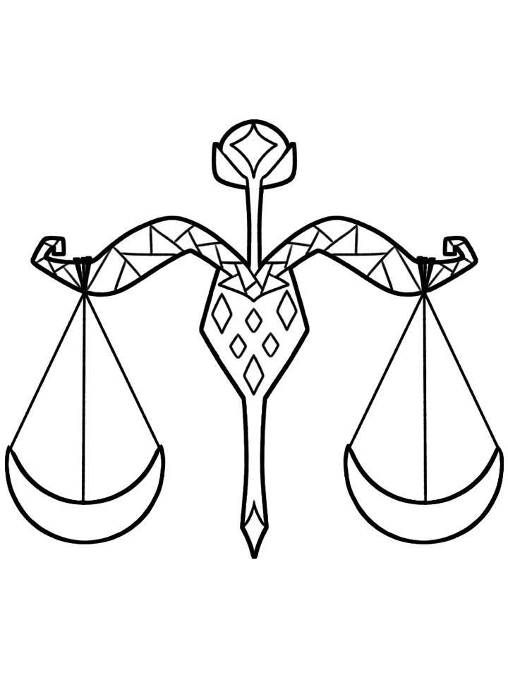 Horoscope Coloring Pages b libra Printable 2021 3332 Coloring4free