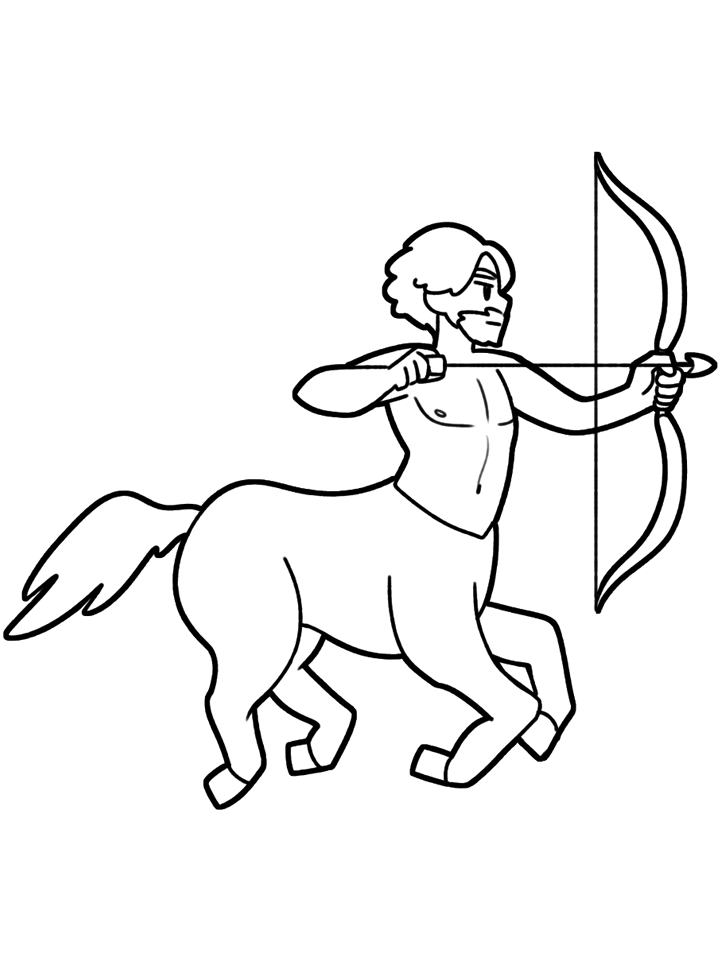Horoscope Coloring Pages b sagittarius Printable 2021 3334 Coloring4free