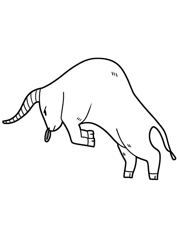 Horoscope Coloring Pages b taurus Printable 2021 3336 Coloring4free