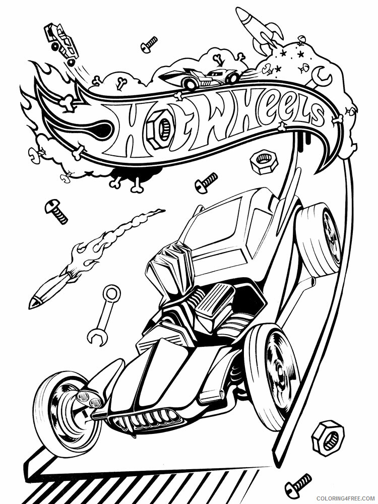 Hot Wheels Coloring Pages Hot Wheels 17 Printable 2021 3414 Coloring4free