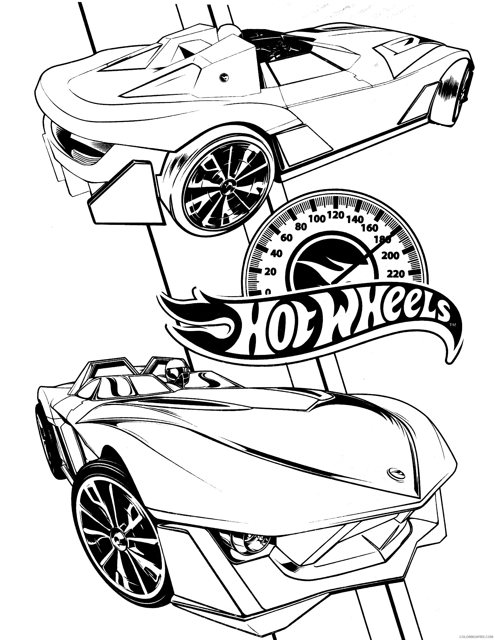 Hot Wheels Coloring Pages Hot Wheels 2 Printable 2021 3399 Coloring4free