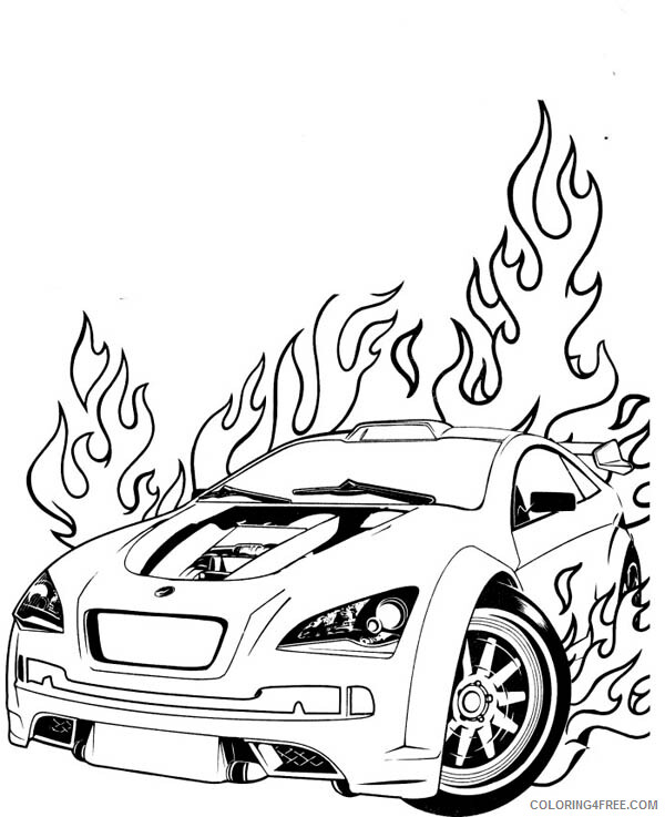 Hot Wheels Coloring Pages Hot Wheels Free Printable 2021 3447 Coloring4free