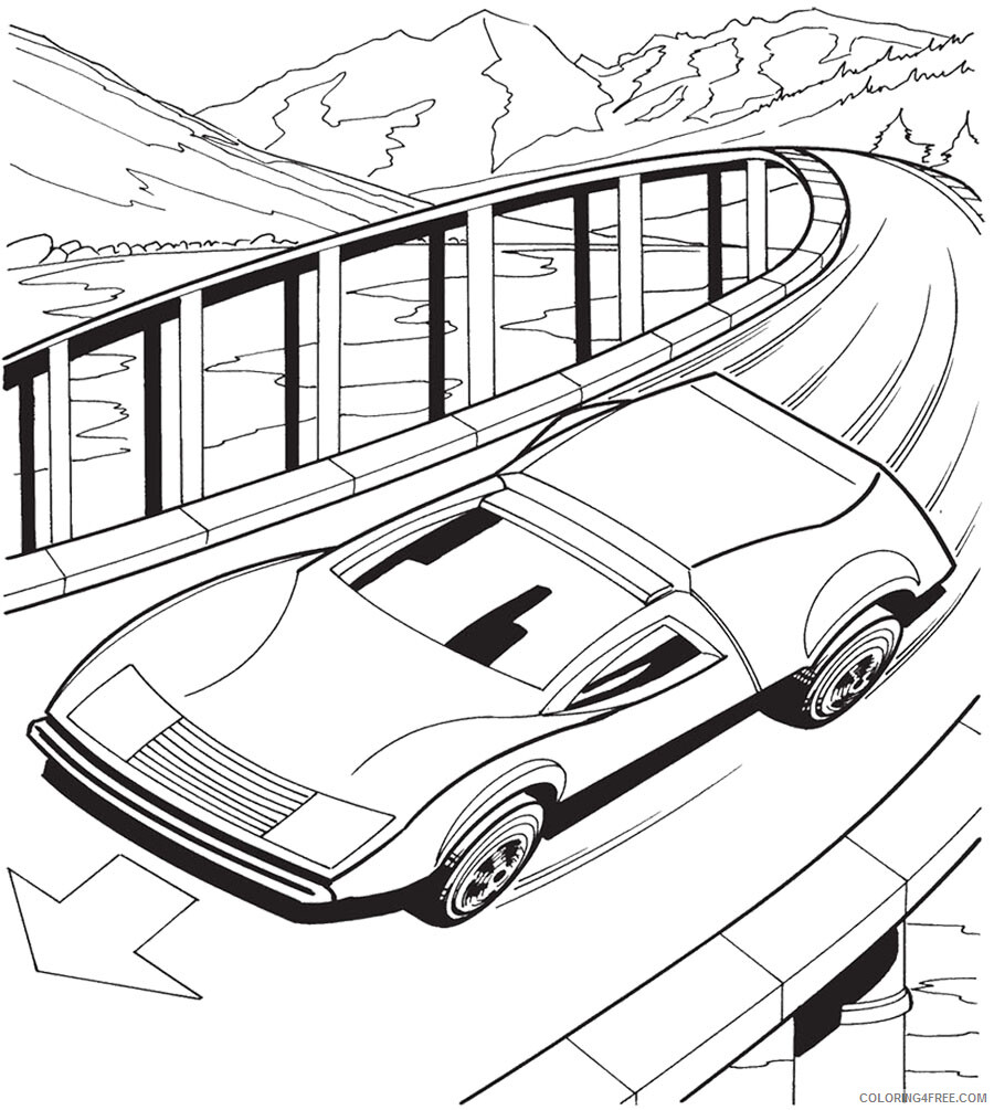 Hot Wheels Coloring Pages Hot Wheels Track Printable 2021 3451 Coloring4free
