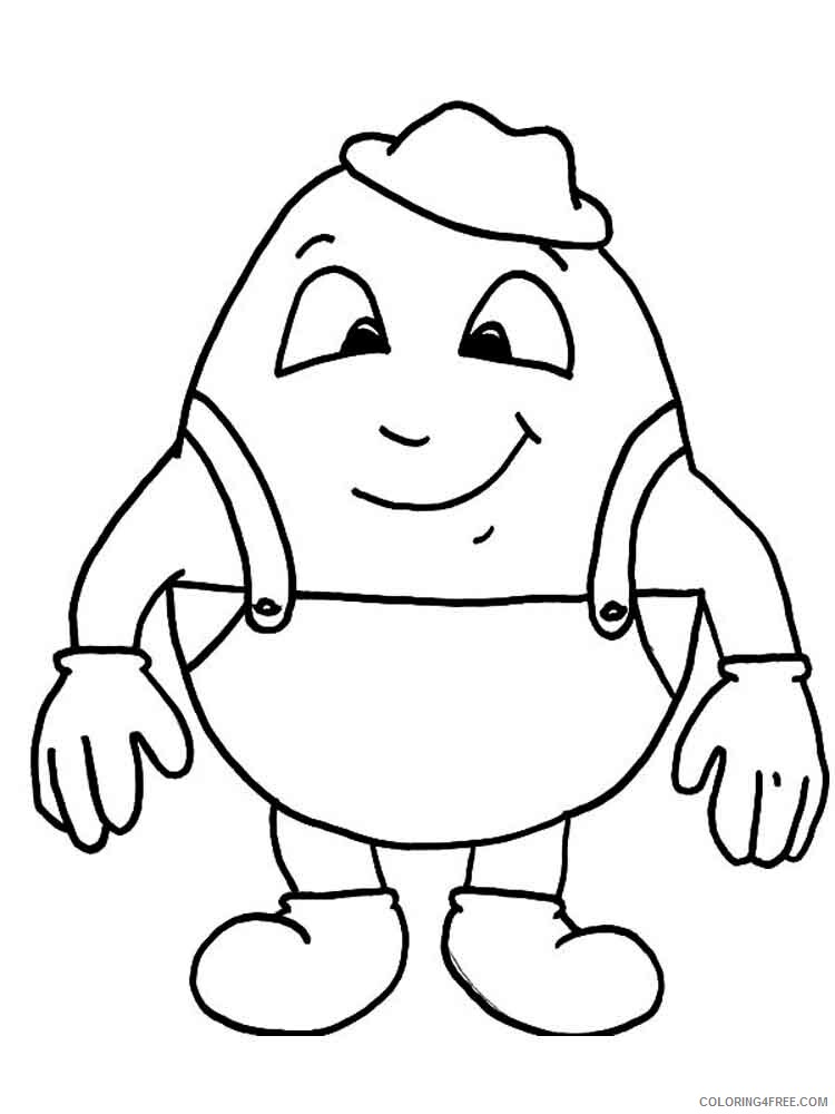 Humpty Dumpty Coloring Pages humpty dumpty 13 Printable 2021 3462 Coloring4free