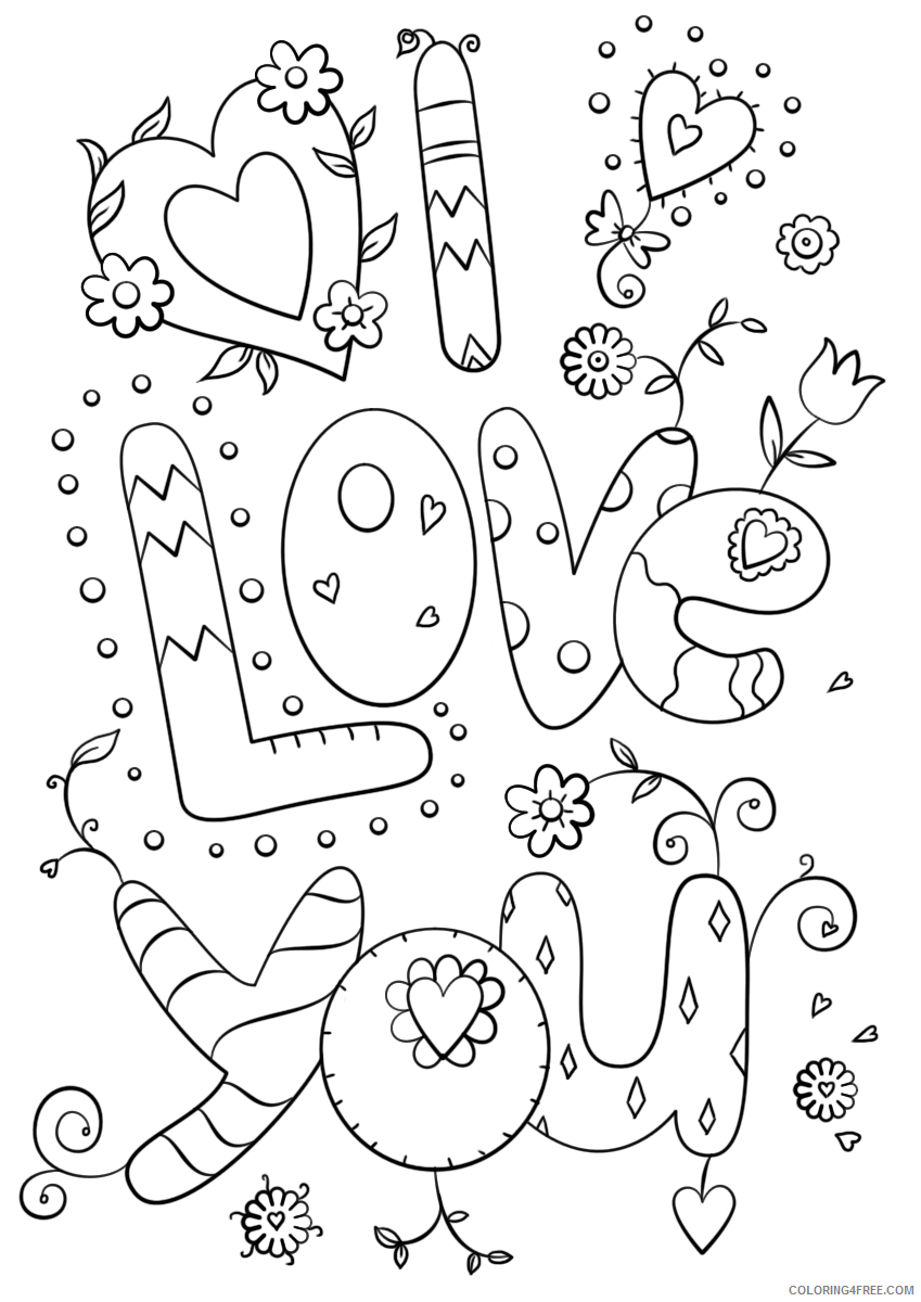 I Love You Coloring Pages I Love You Printable 2021 3469 Coloring4free