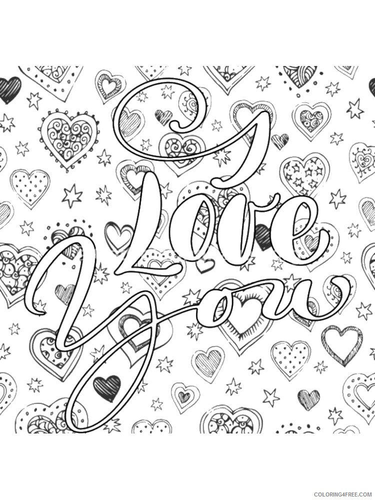 I Love You Coloring Pages I Love you 15 Printable 2021 3472 Coloring4free