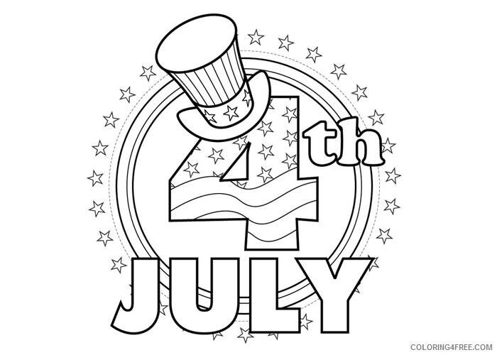 Independence Day Coloring Pages American independence day Printable 2021 Coloring4free