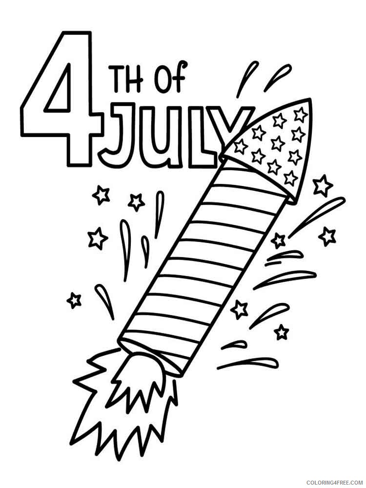 Independence Day Coloring Pages independence day 4 Printable 2021 3521 Coloring4free