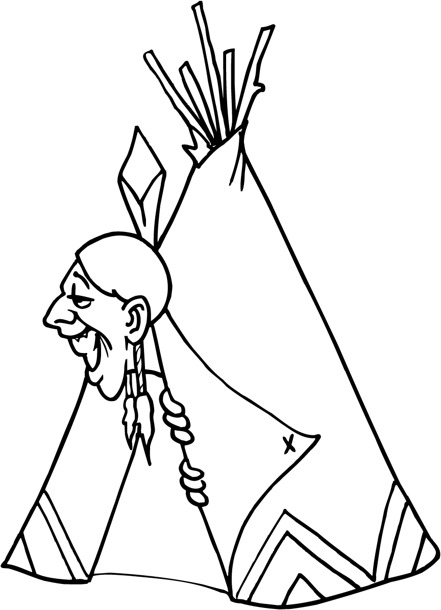 Indian Coloring Pages Funny Indian Printable 2021 3533 Coloring4free