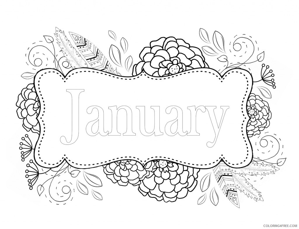 January Coloring Pages January Free Printable 2021 3560 Coloring4free