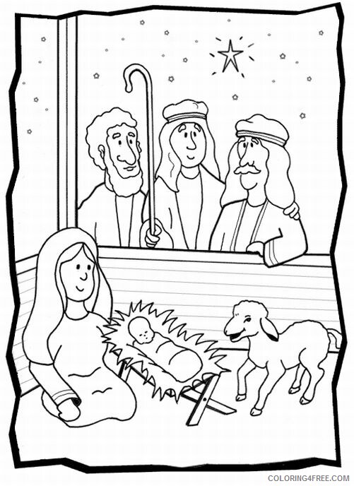 Jesus Coloring Pages Baby Jesus Nativity Printable 2021 3568 Coloring4free