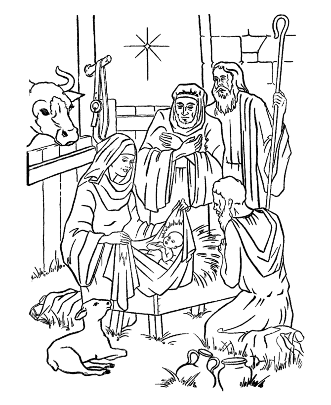 Jesus Coloring Pages Baby Jesus Nativity Printable 2021 3569 Coloring4free