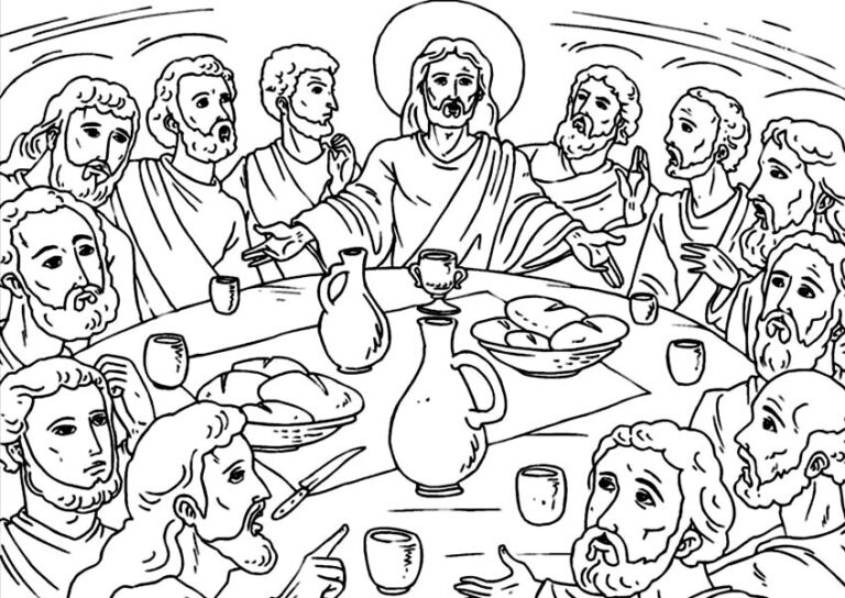 Jesus Coloring Sheets - Coloring4Free.com