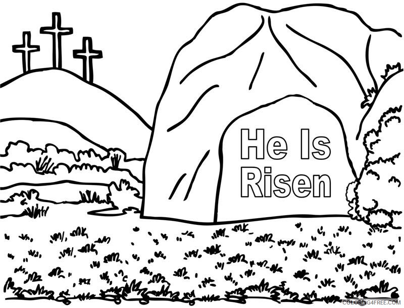 Jesus Coloring Pages He is Risen Jesus Printable 2021 3578 Coloring4free