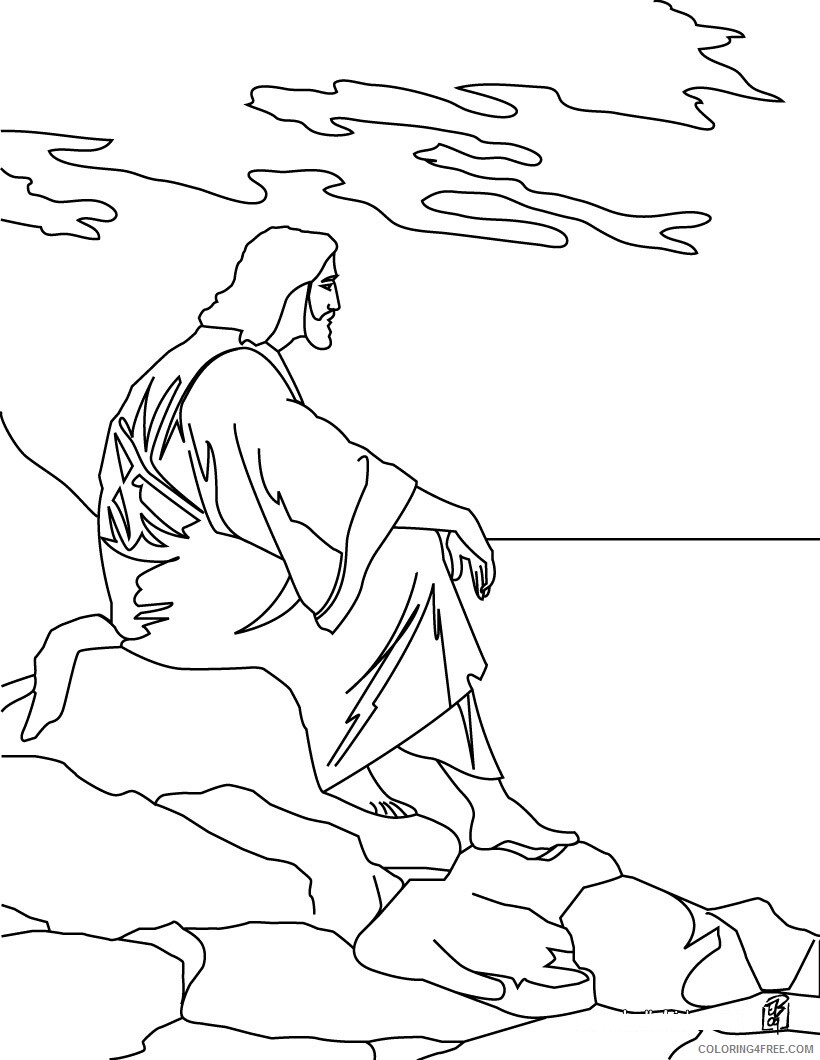 Jesus Coloring Pages of Jesus Printable 2021 3572 Coloring4free
