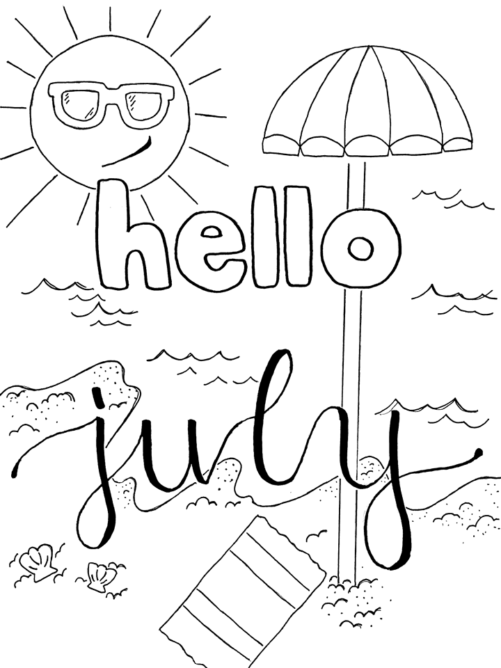 July Coloring Pages july Printable 2021 3617 Coloring4free