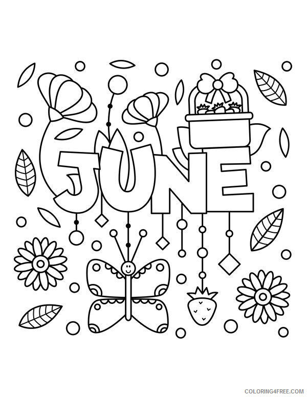 June Coloring Pages June Printable 2021 3622 Coloring4free