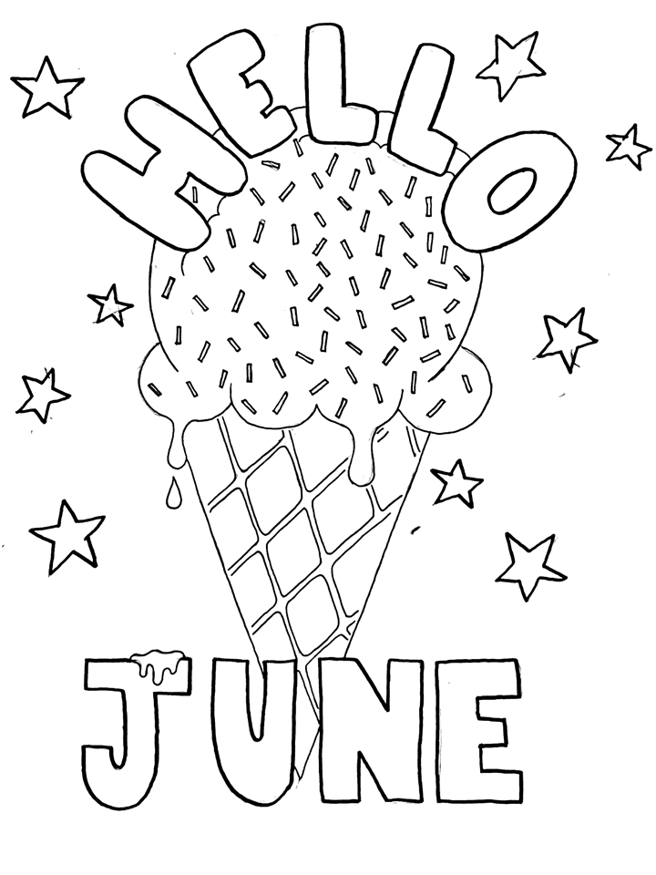 June Coloring Pages june Printable 2021 3621 Coloring4free