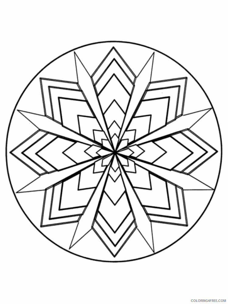 Kaleidoscope Coloring Pages Kaleidoscope 1 Printable 2021 3639 Coloring4free