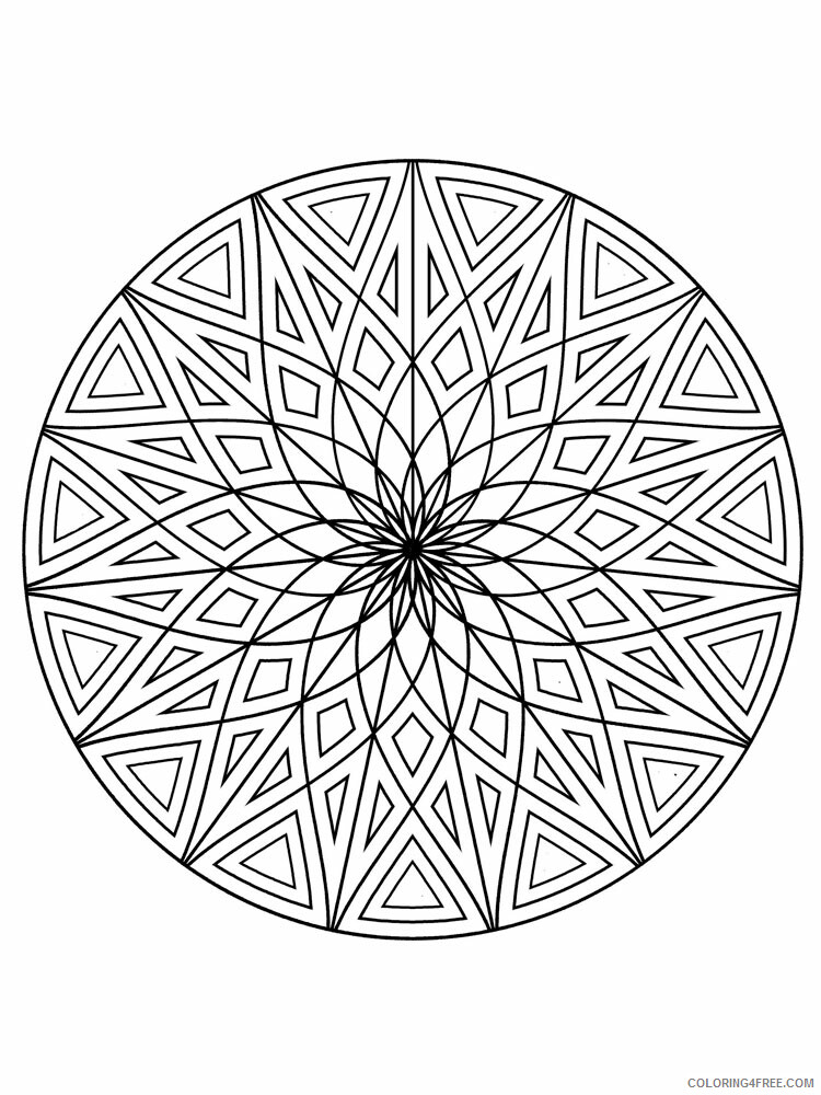 Kaleidoscope Coloring Pages Kaleidoscope 12 Printable 2021 3642 Coloring4free