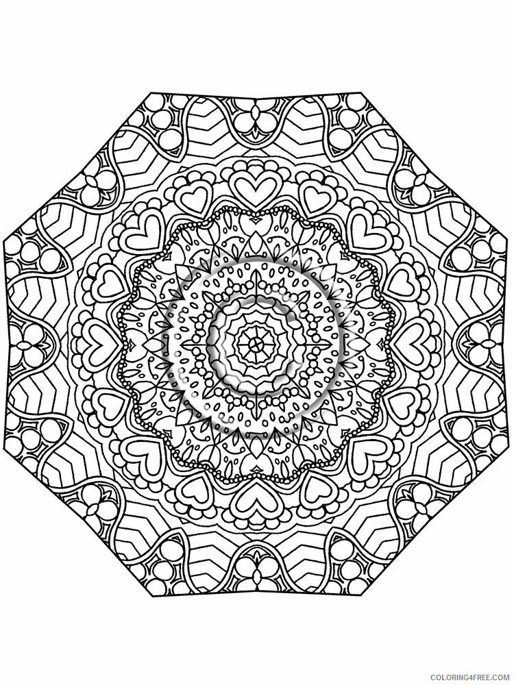 Kaleidoscope Coloring Pages Kaleidoscope 3 Printable 2021 3648 Coloring4free
