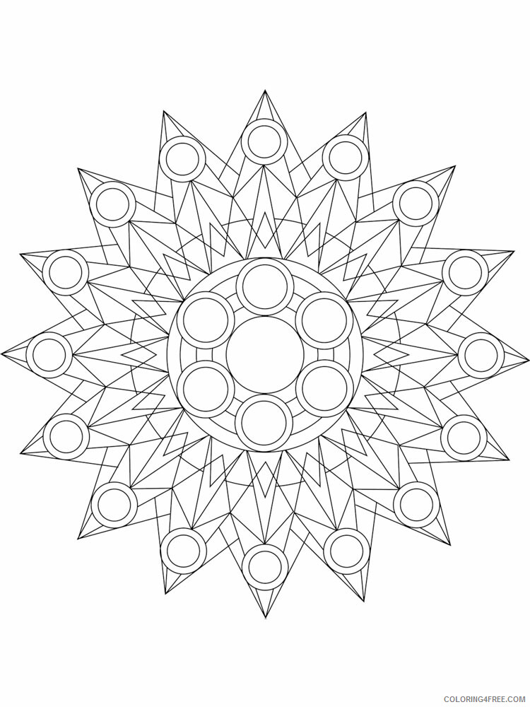 Kaleidoscope Coloring Pages Kaleidoscope 6 Printable 2021 3649 Coloring4free