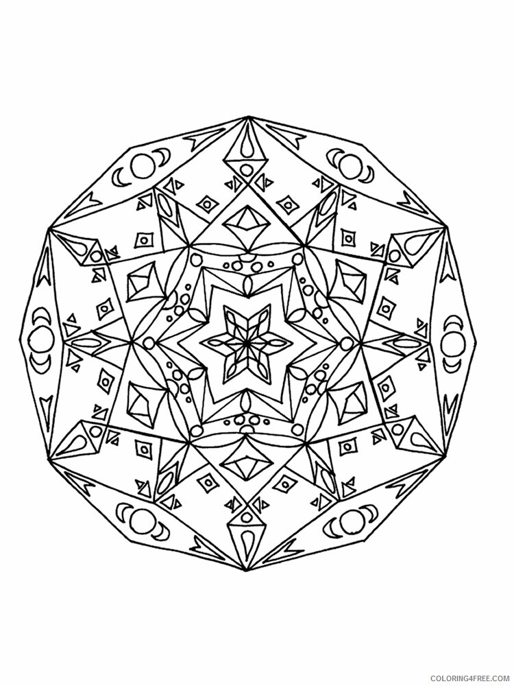 Kaleidoscope Coloring Pages Kaleidoscope 8 Printable 2021 3651 Coloring4free