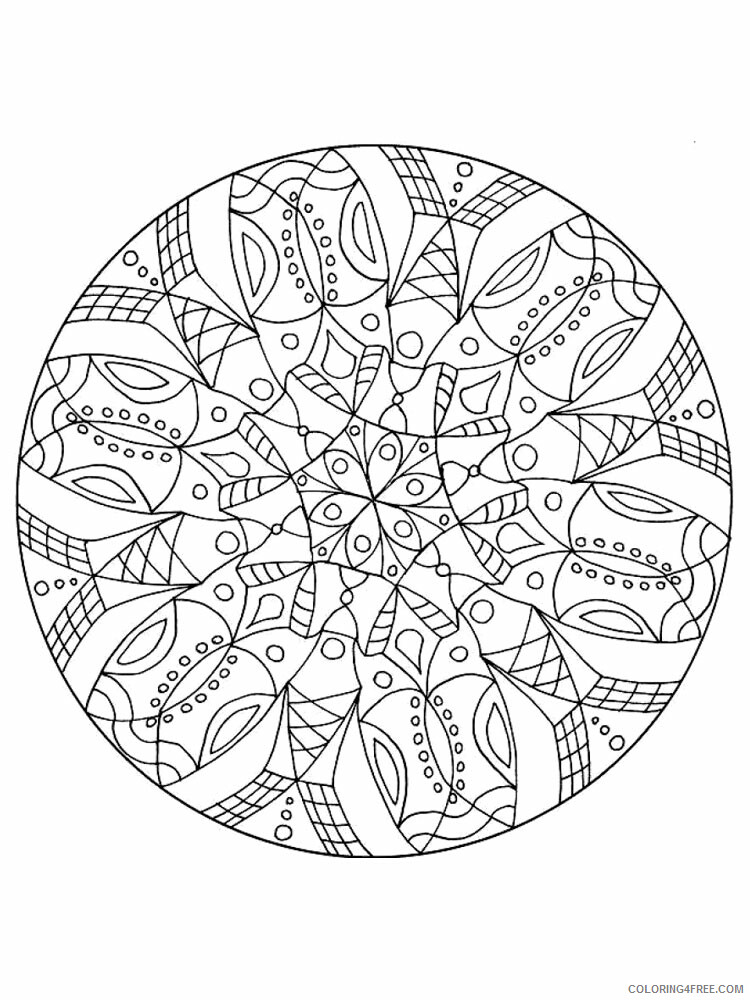 Kaleidoscope Coloring Pages Kaleidoscope 9 Printable 2021 3652 Coloring4free