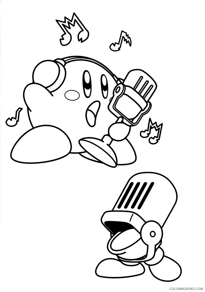 Kirby Coloring Pages Printable Kirby Printable 2021 3735 Coloring4free