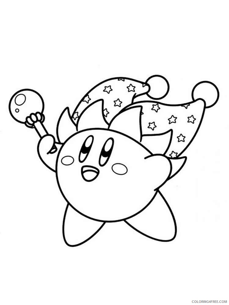 Kirby Coloring Pages kirby 2 Printable 2021 3719 Coloring4free