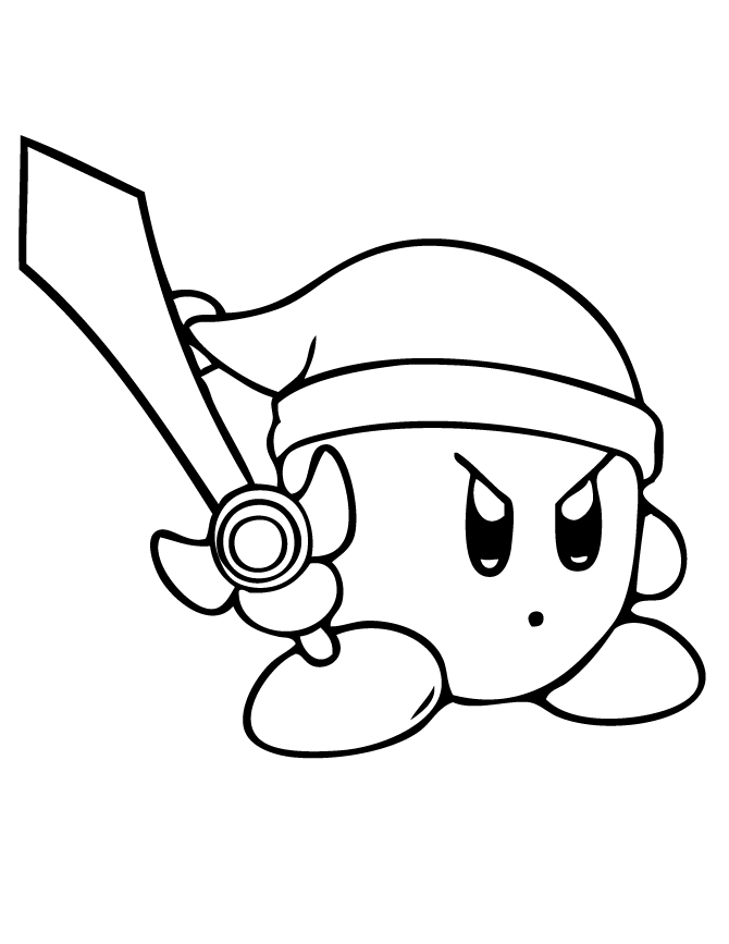 Kirby Coloring Pages kirby_angry Printable 2021 3711 Coloring4free