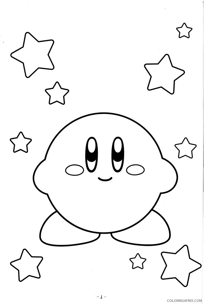 Kirby Coloring Pages of Kirby Printable 2021 3702 Coloring4free