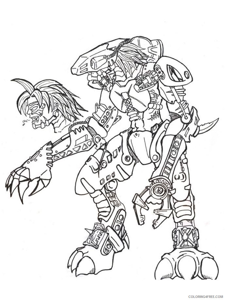 LEGO Bionicle Coloring Pages bionicle for boys 5 Printable 2021 3788 Coloring4free