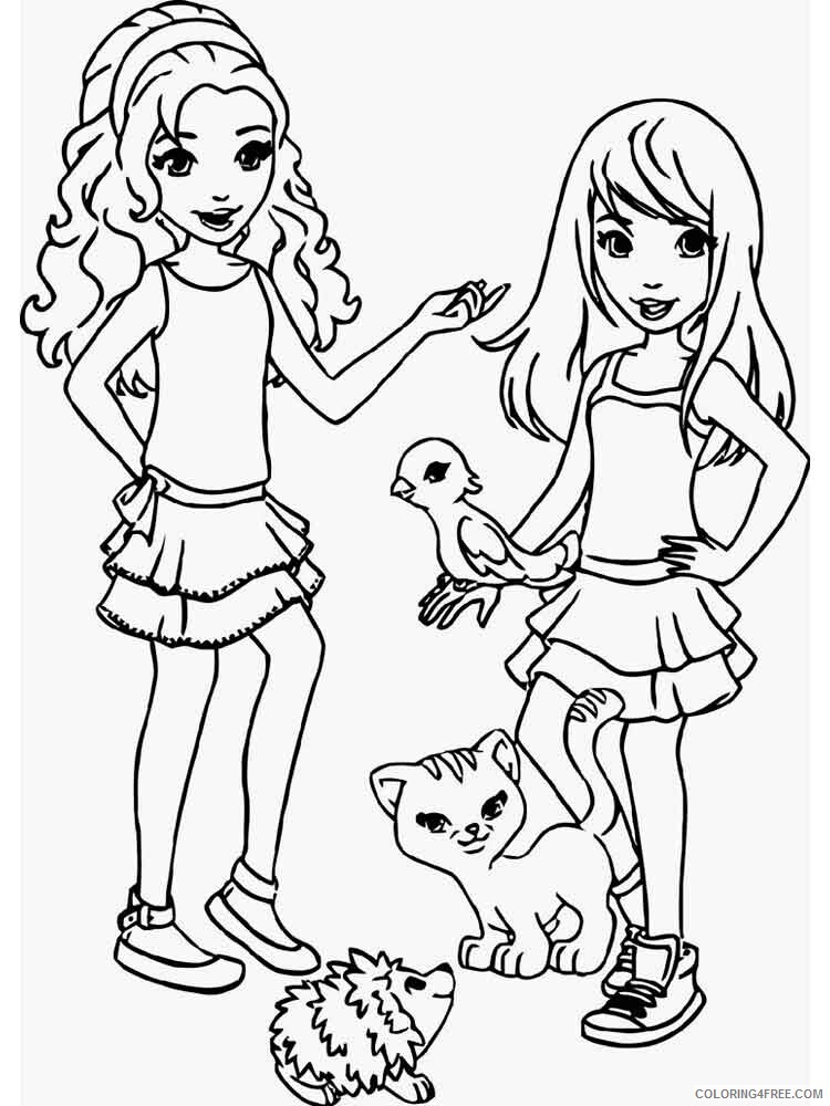 Lego Friends Coloring Pages Lego Friends 6 Printable 2021 3798 Coloring4free Coloring4free Com