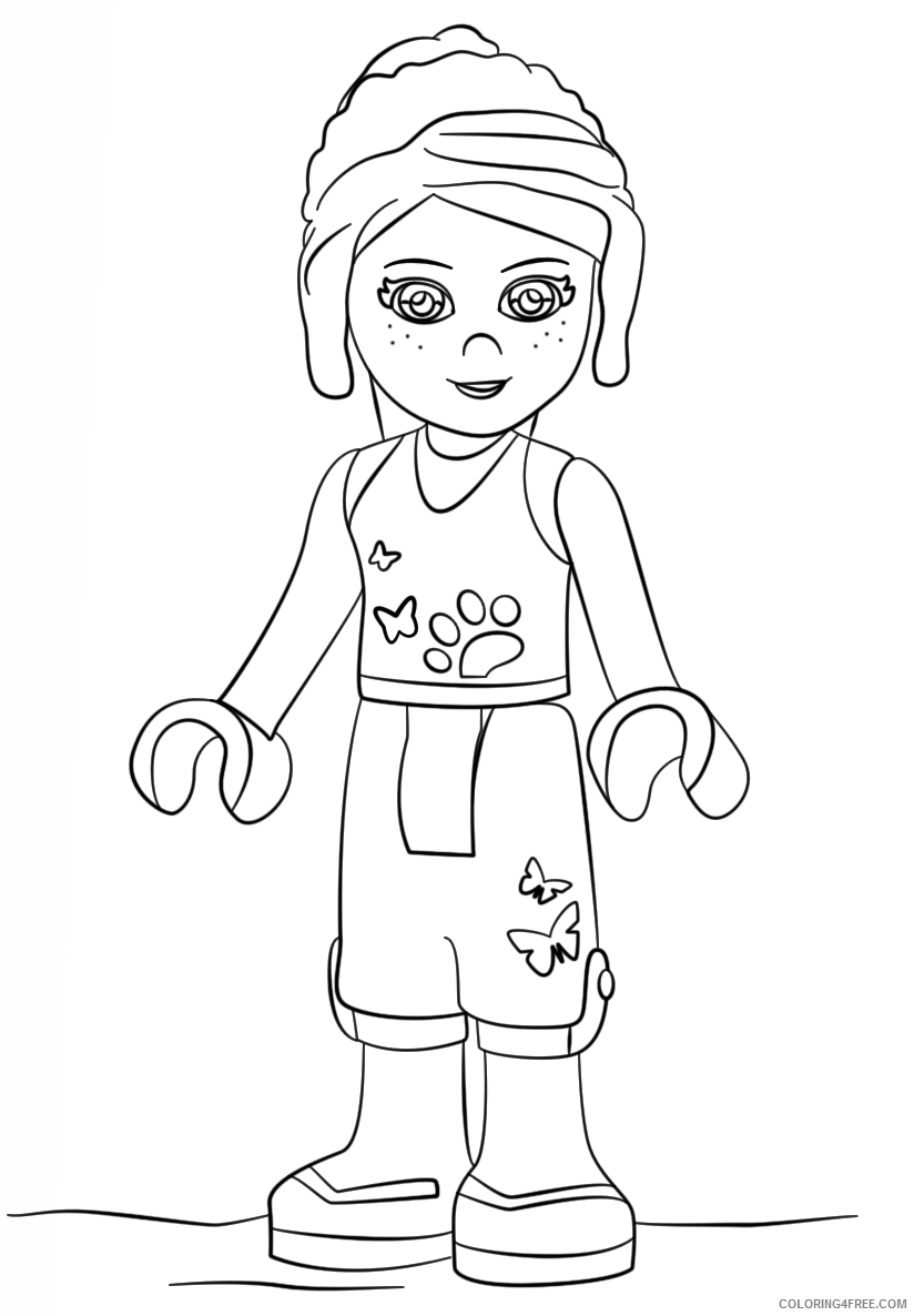 LEGO Friends Coloring Pages lego friends mia Printable 2021 3802 Coloring4free
