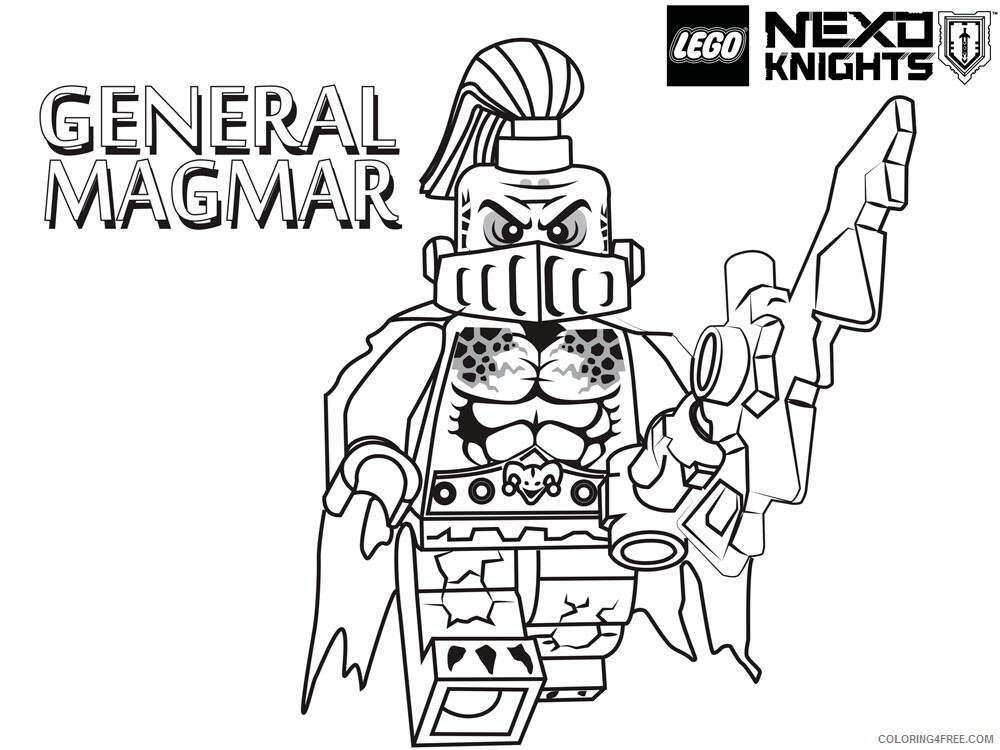LEGO Nexo Knights Coloring Pages lego nexo knight for boys 11 Printable 2021 3811 Coloring4free