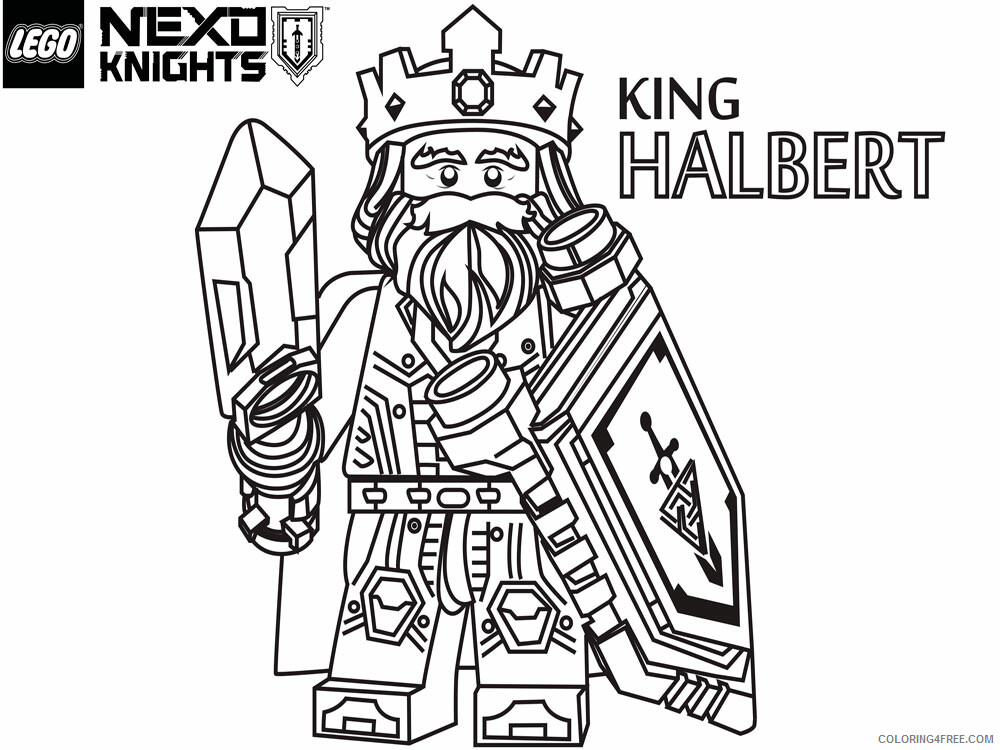 LEGO Nexo Knights Coloring Pages lego nexo knight for boys 13 Printable 2021 3813 Coloring4free