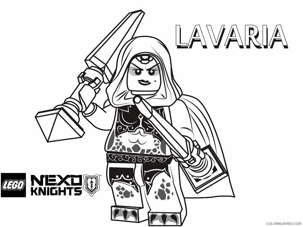 LEGO Nexo Knights Coloring Pages lego nexo knight for boys 15 Printable 2021 3815 Coloring4free