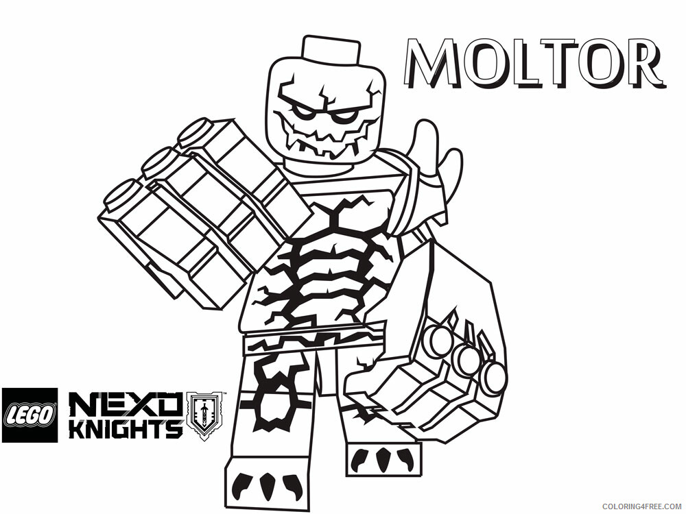 LEGO Nexo Knights Coloring Pages lego nexo knight for boys 16 Printable 2021 3816 Coloring4free